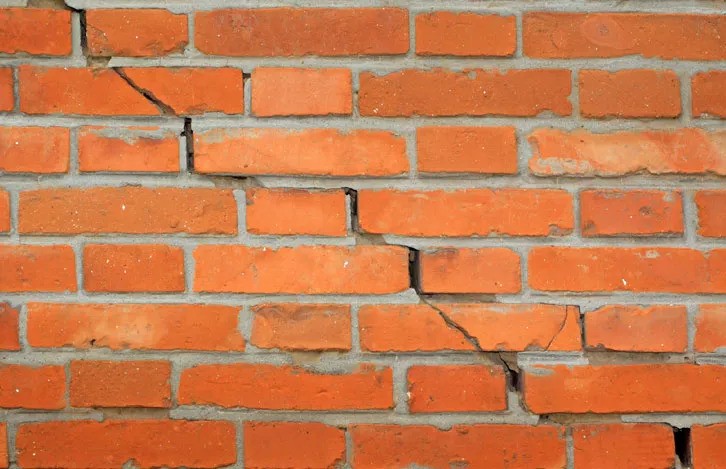 cracked brick repair stitching