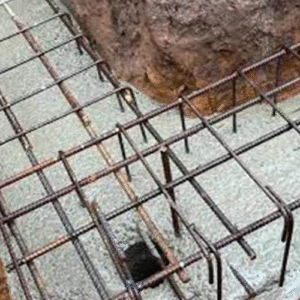 underpinning concrete steel rebar